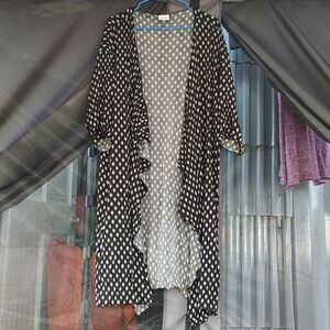 LuLaRoe Black and White Cardigan